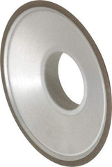 Made in USA - 3-1/2" Diam, 1-1/4" Hole Size, 3/4" Overall Thickness, 150 Grit, Type 15 Tool & Cutter Grinding Wheel - Very Fine Grade, Diamond - Eagle Tool & Supply