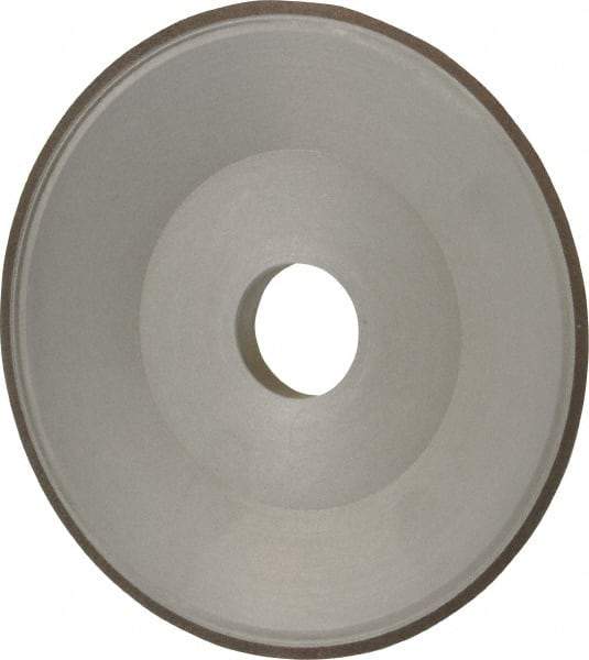 Made in USA - 6" Diam, 1-1/4" Hole Size, 3/4" Overall Thickness, 100 Grit, Type 15 Tool & Cutter Grinding Wheel - Fine Grade, Diamond - Eagle Tool & Supply