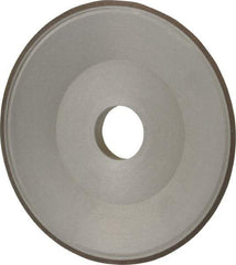 Made in USA - 6" Diam, 1-1/4" Hole Size, 3/4" Overall Thickness, 100 Grit, Type 15 Tool & Cutter Grinding Wheel - Fine Grade, Diamond - Eagle Tool & Supply