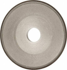 Made in USA - 6" Diam, 1-1/4" Hole Size, 3/4" Overall Thickness, 150 Grit, Type 15 Tool & Cutter Grinding Wheel - Very Fine Grade, Diamond - Eagle Tool & Supply