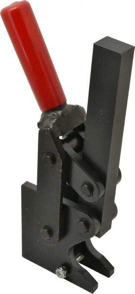 De-Sta-Co - 4,000 Lb Holding Capacity, Vertical Handle, Manual Hold Down Toggle Clamp - 129° Handle Movement, 199° Bar Opening, Solid Bar, Straight Base, Electro-Plated Zinc, Carbon Steel - Eagle Tool & Supply