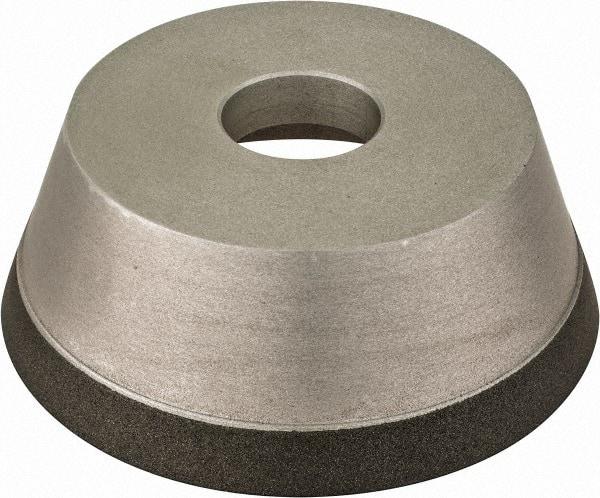 Made in USA - 5" Diam, 1-1/4" Hole Size, 1-3/4" Overall Thickness, 150 Grit, Type 11 Tool & Cutter Grinding Wheel - Very Fine Grade, CBN - Eagle Tool & Supply