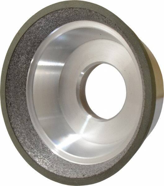 Made in USA - 3-3/4" Diam, 1-1/4" Hole Size, 1-1/2" Overall Thickness, 150 Grit, Type 11 Tool & Cutter Grinding Wheel - Very Fine Grade, CBN - Eagle Tool & Supply