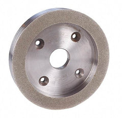 Made in USA - 6" Diam, 1-1/4" Hole Size, 1" Overall Thickness, 100 Grit, Tool & Cutter Grinding Wheel - Coarse Grade, Diamond - Eagle Tool & Supply