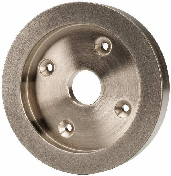 Made in USA - 6" Diam, 1-1/4" Hole Size, 1" Overall Thickness, 220 Grit, Tool & Cutter Grinding Wheel - Fine Grade, Diamond - Eagle Tool & Supply