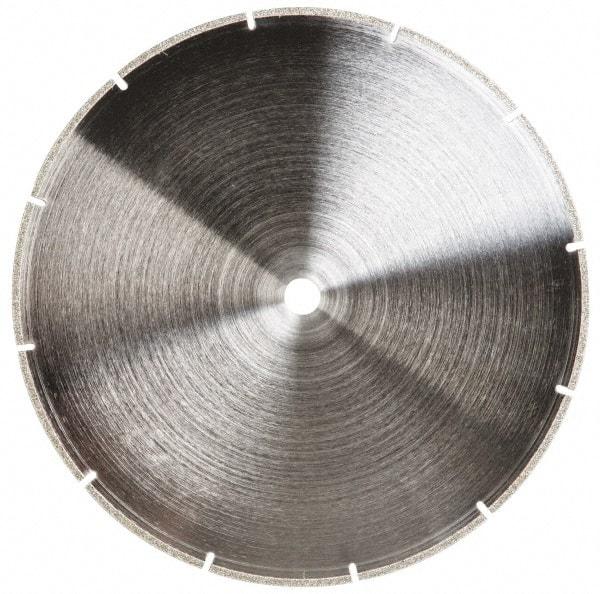 Made in USA - 10" Diam, 5/8" Arbor Hole Diam, Wet & Dry Cut Saw Blade - Diamond-Tipped, Standard Round Arbor - Eagle Tool & Supply