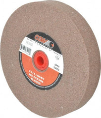 Camel Grinding Wheels - 60 Grit Aluminum Oxide Bench & Pedestal Grinding Wheel - 6" Diam x 1" Hole x 1" Thick, 4456 Max RPM, M Hardness, Medium Grade , Vitrified Bond - Eagle Tool & Supply