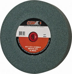 Camel Grinding Wheels - 60 Grit Silicon Carbide Bench & Pedestal Grinding Wheel - 10" Diam x 1-1/4" Hole x 1-1/2" Thick, 2483 Max RPM, I Hardness, Medium Grade , Vitrified Bond - Eagle Tool & Supply