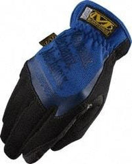 Mechanix Wear - Size 2XL (12) Synthetic Leather General Protection Work Gloves - For Mechanic's & Lifting, Uncoated, Slip-On Cuff, Full Fingered, Blue, Paired - Eagle Tool & Supply