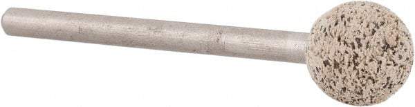 Cratex - 3/8" Head Diam, B122, Ball End, Mounted Point - Very Coarse Grade, 36 Grit - Eagle Tool & Supply