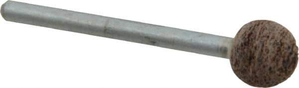 Cratex - 3/8" Head Diam, B122, Ball End, Mounted Point - Very Coarse Grade, 36 Grit - Eagle Tool & Supply