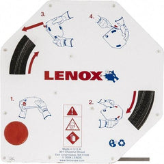 Lenox - 1/4" x 100' x 0.025" Carbon Steel Band Saw Blade Coil Stock - 14 TPI, Toothed Edge, Straight Form, Raker Set, Hard Back, Constant Pitch, Contour Cutting - Eagle Tool & Supply