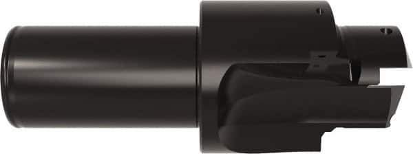 Allied Machine and Engineering - AND10050, MS 33649, SAE AS5202 Standard, 1-5/8-12, 20 Tube Dash Number, 60° Porting Angle, 1.648" Pilot Diam, 1-1/2" Shank Diam, Indexable Spade Blade Insert Porting Tool - 2 Porting Inserts, 5-7/8" Overall Length - Eagle Tool & Supply