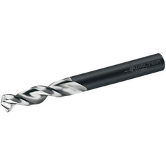 Walter-Titex - 16.5mm 130° Parabolic Flute Cobalt Screw Machine Drill Bit - Bright/Oxide Finish, Right Hand Cut, 60mm Flute Length, 119mm OAL, Conical+U Point, Straight Shank - Eagle Tool & Supply