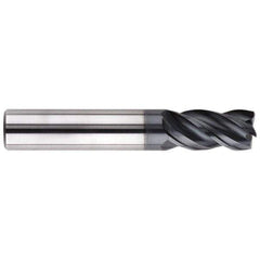 SGS - 10mm, 4 Flute, Single End, Solid Carbide, 0.5mm Corner Radius End Mill - 72mm OAL, Right Hand Flute, 22mm LOC, Right Hand Cut - Eagle Tool & Supply
