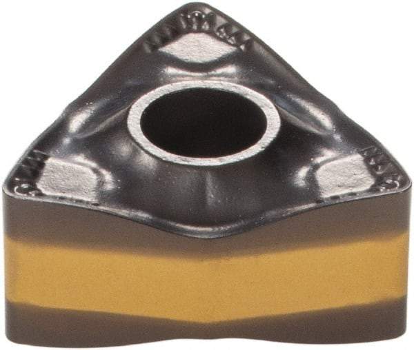 Iscar - WNMX452 M4M Grade IC8250 Carbide Turning Insert - TiCN/Al2O3/TiN Finish, 80° Trigon, 1/2" Inscr Circle, 0.267 Thick, 1/32" Corner Radius - Eagle Tool & Supply