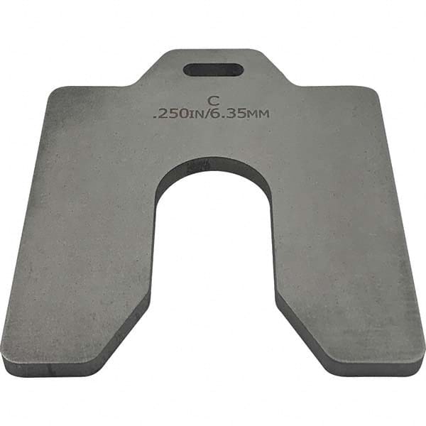 Maudlin Products - Metal Shim Stock Type: Slotted Shim Material: Stainless Steel - Eagle Tool & Supply