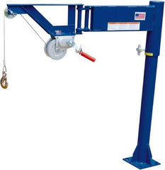Vestil - 400 Lb Load Capacity, Steel Jib Crane - 3' 13/16" Span - Eagle Tool & Supply