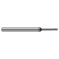 Harvey Tool - 0.095", 0.143" LOC, 1/8" Shank Diam, 2-1/2" OAL, 3 Flute Solid Carbide Square End Mill - Exact Industrial Supply