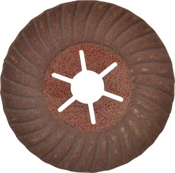 Value Collection - 4-1/2" Diam 7/8" Hole 120 Grit Fiber Disc - Fine Grade, Aluminum Oxide, 13,300 Max RPM - Eagle Tool & Supply