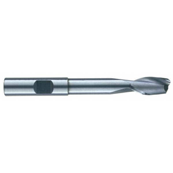 RobbJack - 1/2", 1" LOC, 1/2" Shank Diam, 6" OAL, 2 Flute, Solid Carbide Square End Mill - Eagle Tool & Supply