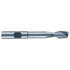 RobbJack - 1/2", 1" LOC, 1/2" Shank Diam, 6" OAL, 2 Flute, Solid Carbide Square End Mill - Eagle Tool & Supply