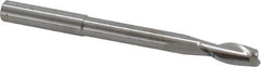 RobbJack - 1/4", 5/8" LOC, 1/4" Shank Diam, 3" OAL, 2 Flute, Solid Carbide Square End Mill - Single End, Uncoated, Spiral Flute, 30° Helix, Centercutting, Right Hand Cut, Right Hand Flute, Series EX-204 - Eagle Tool & Supply