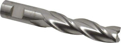 RobbJack - 3/4", 3" LOC, 3/4" Shank Diam, 5" OAL, 3 Flute, Solid Carbide Square End Mill - Single End, Uncoated, Spiral Flute, 30° Helix, Centercutting, Right Hand Cut, Right Hand Flute, Series TL-303 - Eagle Tool & Supply