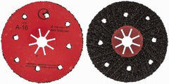 Value Collection - 7" Diam 7/8" Hole 16 Grit Fiber Disc - Very Coarse Grade, Aluminum Oxide, 8,000 Max RPM - Eagle Tool & Supply