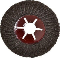 Value Collection - 4-1/2" Diam 7/8" Hole 24 Grit Fiber Disc - Very Coarse Grade, Silicon Carbide, 12,000 Max RPM - Eagle Tool & Supply