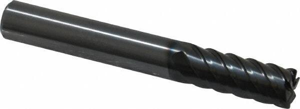 OSG - 8mm, 6 Flute, Single End, Solid Carbide, 0.5mm Corner Radius End Mill - 60mm OAL, 45° Helix, Right Hand Flute, 19mm LOC, Right Hand Cut - Eagle Tool & Supply