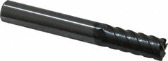 OSG - 8mm, 6 Flute, Single End, Solid Carbide, 0.5mm Corner Radius End Mill - 60mm OAL, 45° Helix, Right Hand Flute, 19mm LOC, Right Hand Cut - Eagle Tool & Supply