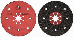 Value Collection - 7" Diam 7/8" Hole 16 Grit Fiber Disc - Very Coarse Grade, Silicon Carbide, 8,000 Max RPM - Eagle Tool & Supply