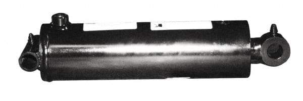 Prince - 2-1/2" Bore, 1-3/8" Rod Diam, Welded Tie Rod Cylinder with Universal Mountings - 8" Stroke Length, 3/8" Port, Cross Tube Mount - Eagle Tool & Supply