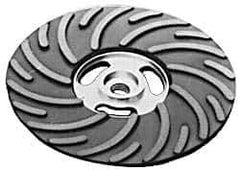 Made in USA - 6" Diam Disc Backing Ribbed Backing Pad - Soft Density, 8,600 RPM - Eagle Tool & Supply