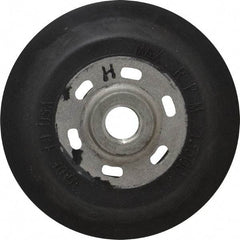 Made in USA - 4" Diam Disc Backing Ribbed Backing Pad - Hard Density, 13,500 RPM - Eagle Tool & Supply