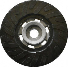 Made in USA - 4" Diam Disc Backing Ribbed Backing Pad - Medium Density, 12,000 RPM - Eagle Tool & Supply