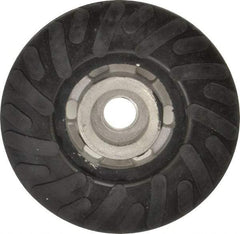 Made in USA - 4" Diam Disc Backing Ribbed Backing Pad - Soft Density, 13,500 RPM - Eagle Tool & Supply