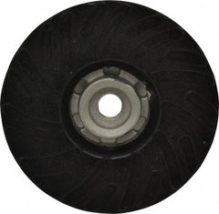 Made in USA - 5" Diam Disc Backing Ribbed Backing Pad - Hard Density, 13,000 RPM - Eagle Tool & Supply