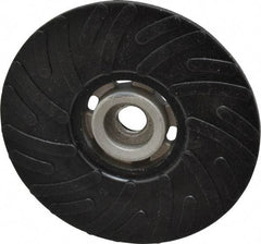 Made in USA - 5" Diam Disc Backing Ribbed Backing Pad - Medium Density, 13,000 RPM - Eagle Tool & Supply