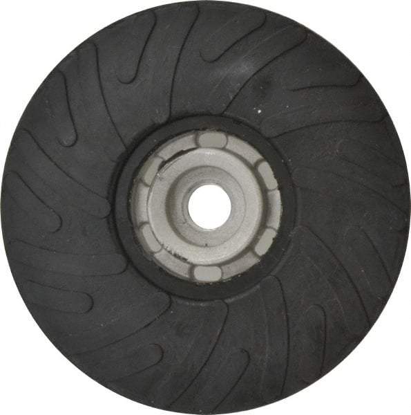 Made in USA - 5" Diam Disc Backing Ribbed Backing Pad - Soft Density, 13,000 RPM - Eagle Tool & Supply