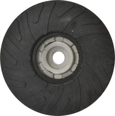 Made in USA - 5" Diam Disc Backing Ribbed Backing Pad - Soft Density, 13,000 RPM - Eagle Tool & Supply