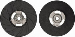 Made in USA - 6" Diam Disc Backing Ribbed Backing Pad - Hard Density, 8,600 RPM - Eagle Tool & Supply