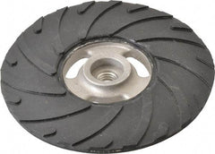Made in USA - 6" Diam Disc Backing Ribbed Backing Pad - Medium Density, 8,600 RPM - Eagle Tool & Supply