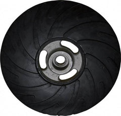 Made in USA - 7" Diam Disc Backing Ribbed Backing Pad - Soft Density, 8,500 RPM - Eagle Tool & Supply