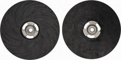 Made in USA - 9" Diam Disc Backing Ribbed Backing Pad - Hard Density, 6,600 RPM - Eagle Tool & Supply