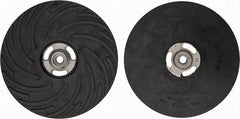 Made in USA - 9" Diam Disc Backing Ribbed Backing Pad - Medium Density, 6,600 RPM - Eagle Tool & Supply