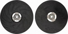Made in USA - 9" Diam Disc Backing Ribbed Backing Pad - Soft Density, 6,600 RPM - Eagle Tool & Supply