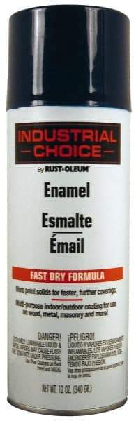 Rust-Oleum - Regal Blue, Enamel Spray Paint - 8 to 12 Sq Ft per Can, 12 oz Container - Eagle Tool & Supply