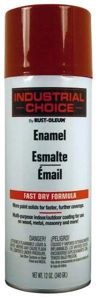 Rust-Oleum - Banner Red, Gloss, Enamel Spray Paint - 8 to 12 Sq Ft per Can, 16 oz Container, Use on Drums, Equipment & Color Coding, Furniture, Ladders, Lockers, Motors, Stenciling, Tools - Eagle Tool & Supply